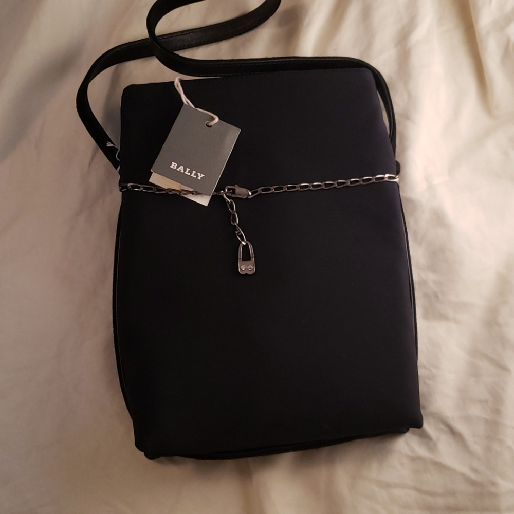 Bally Benjamin Black Purse New With Tag!